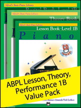 Alfred's Basic Piano Library Lesson, Theory, Recital Level 1B piano sheet music cover